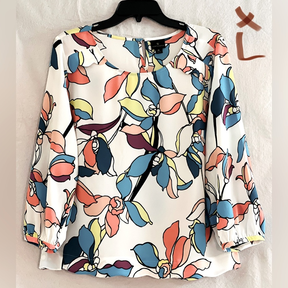 LADIES BLUE, PINK, BOYSENBERRY & YELLOW TOP